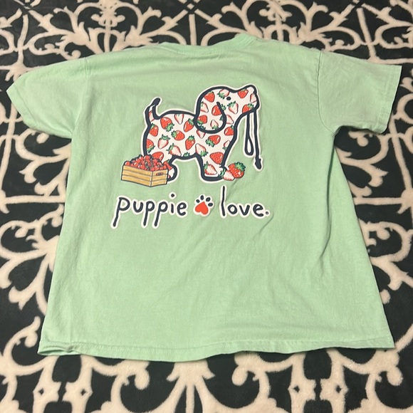 Girls YS Puppie Love & Simply Southern Tee Bundle - Picture 6 of 10
